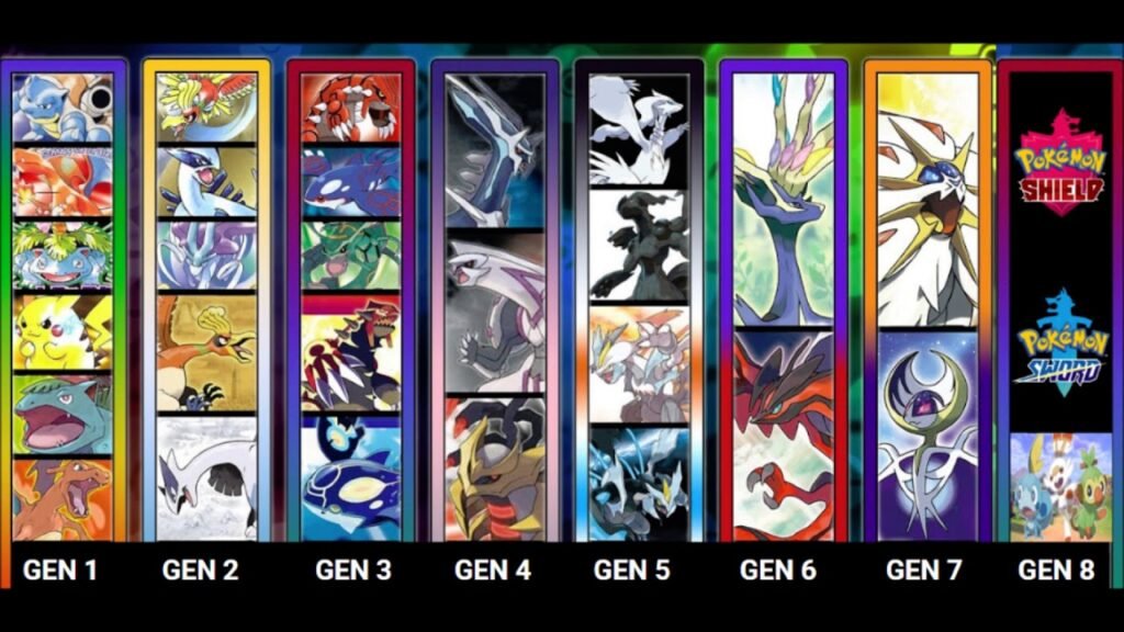 8 generaciones pokémon
